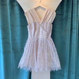 NWT Frock by Tracy Reese Nude Floral Mini Dress